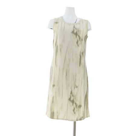 Belle Kim Gravel TripleLuxe Knit Watercolor Tank Dress (Best Suit Color With Ivory Dress)