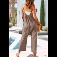thumbnail image 4 of Womens Casual Jumpsuits Light Brown L, 4 of 7