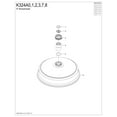 thumbnail image 3 of Kingston Brass K324A1 Shower Scape 8" Round Raindrop Brass Shower Head, Polished Chrome, 3 of 3