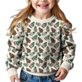 thumbnail image 2 of WQNVRNR Girls Christmas Knit Sweater Crewneck Long Sleeve Casual Comfortable Holiday Cute Pullover Tops Multicolor 5T, 2 of 9