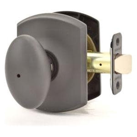 Schlage F40SIE622GRW Siena Privacy Door Knob Set - Black