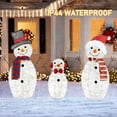 thumbnail image 3 of ZFYXGS Christmas Family Outdoor Scene Decoration Illuminated Christmas Snowman Yard Garden Decoration Clearance, 3 of 6