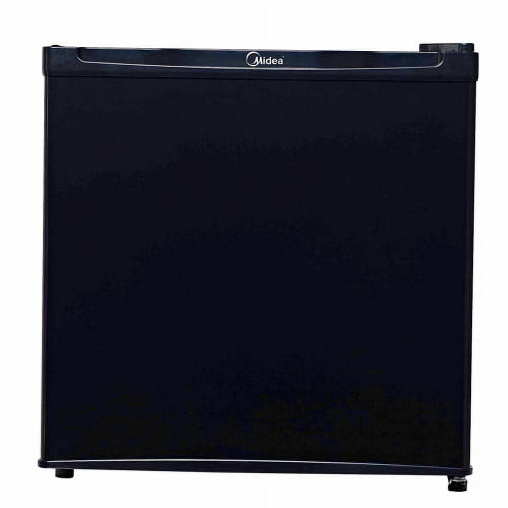 Midea 1.6 cubic ft, Compact Refrigerator with Reversible Door & Recessed Handle, Black