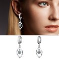 thumbnail image 1 of Pendientes para mujer, regalos para mujer, joyería de moda, pendientes de aleación con colgante de circonita brillante para mujer, pendientes de moda., 1 of 5
