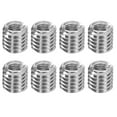 thumbnail image 1 of 8Pcs Threaded Insert, Stainless Steel M5*0.8 Male to M3*0.5 Female 5mm Long, 1 of 6