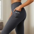 thumbnail image 5 of IWRICH Leggings with Pockets for Women High Waisted Soft Leggings for Gym Yoga Workout Grey XL, 5 of 7