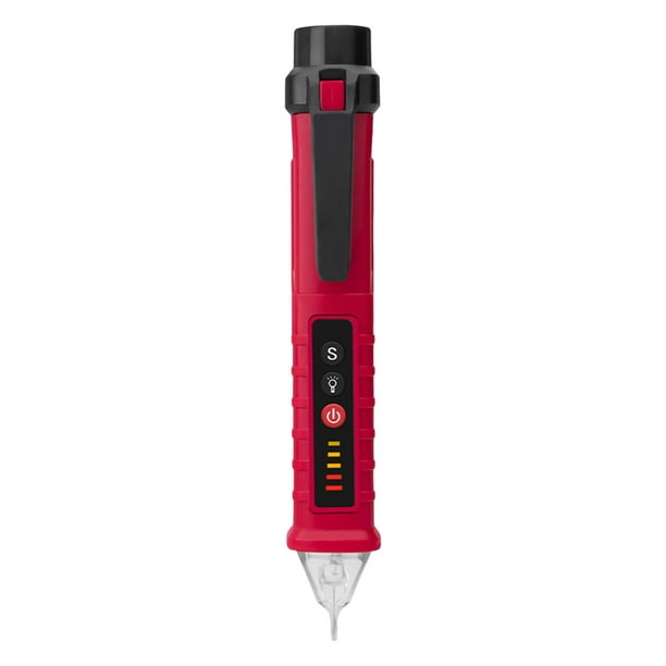 Probador de voltaje Detector de rotura de cable Indicador de voltaje Bolígrafo de inspección de electricista Rojo