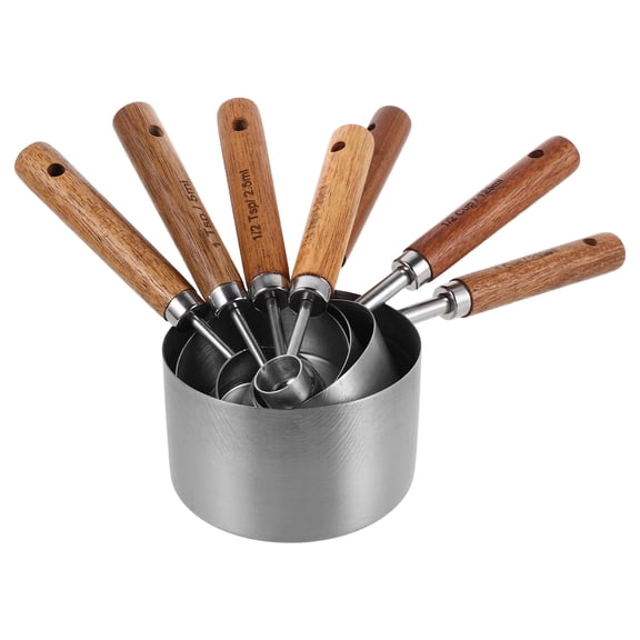 OFFIGAM 8-Piece Stainless Steel Measuring Tools Set for Home Kitchen Cooking Baking and Versatile