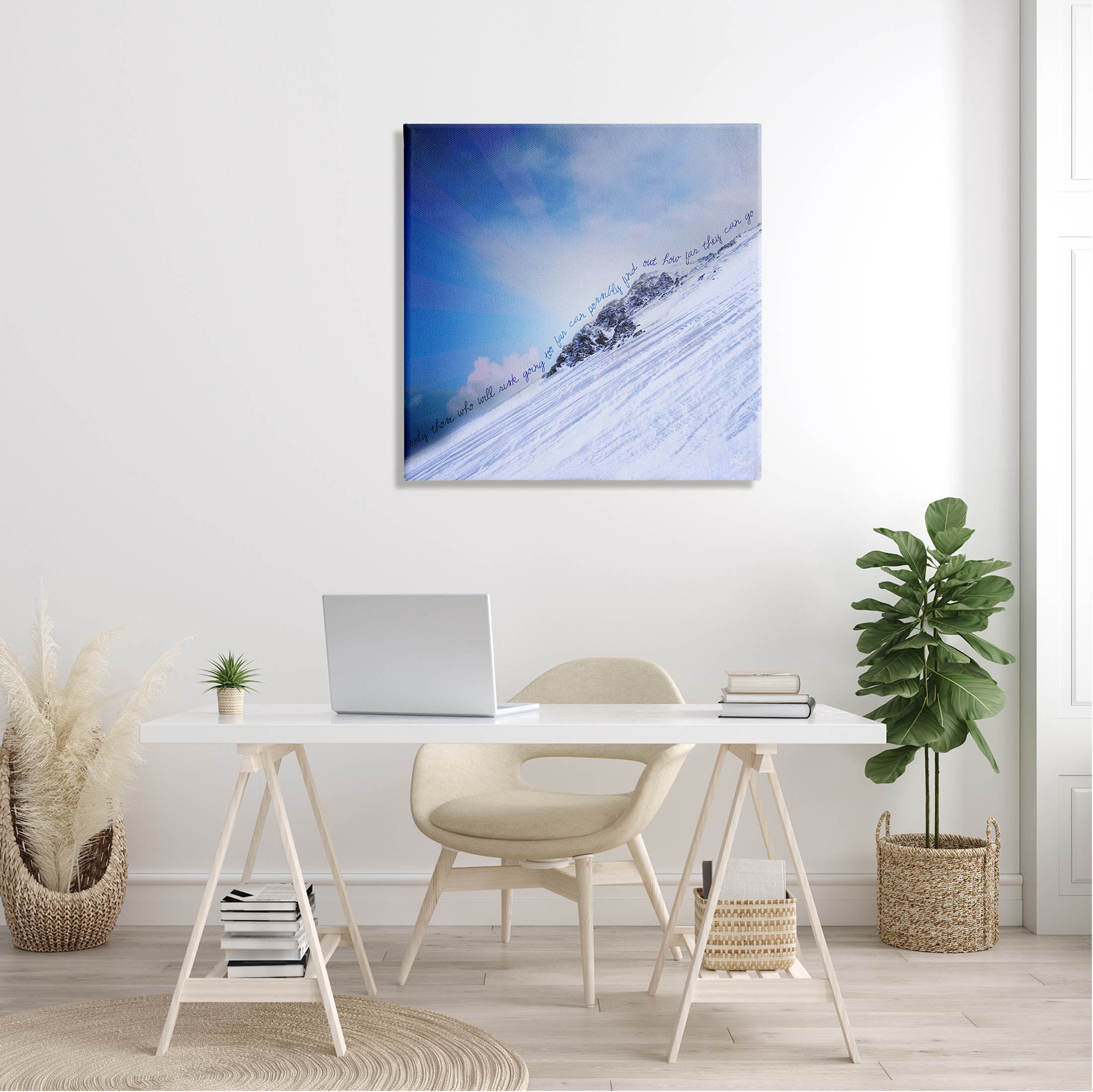 Stupell Industries How Far They Can Go Phrase Graphic Art Gallery Wrapped Canvas Print Wall Art, Design by K. Kaufman