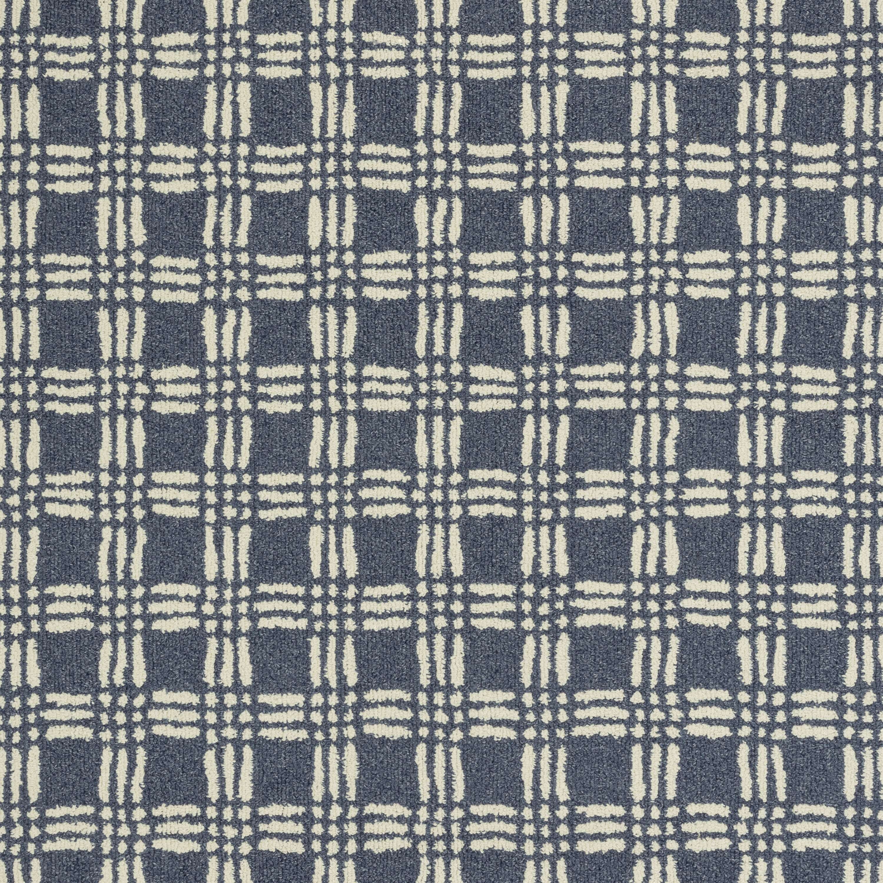 Mainstays Transitional Grid Plaid Blue Indoor Area Rug, 5' x 7'