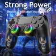 thumbnail image 3 of RGB Wireless Gaming Controller Compatible with P4/P4 Slim/P4 Pro /PC with Dual Vibration/3.5mm Audio Jack/6-Axis Gyro/Touch Pad, 3 of 6