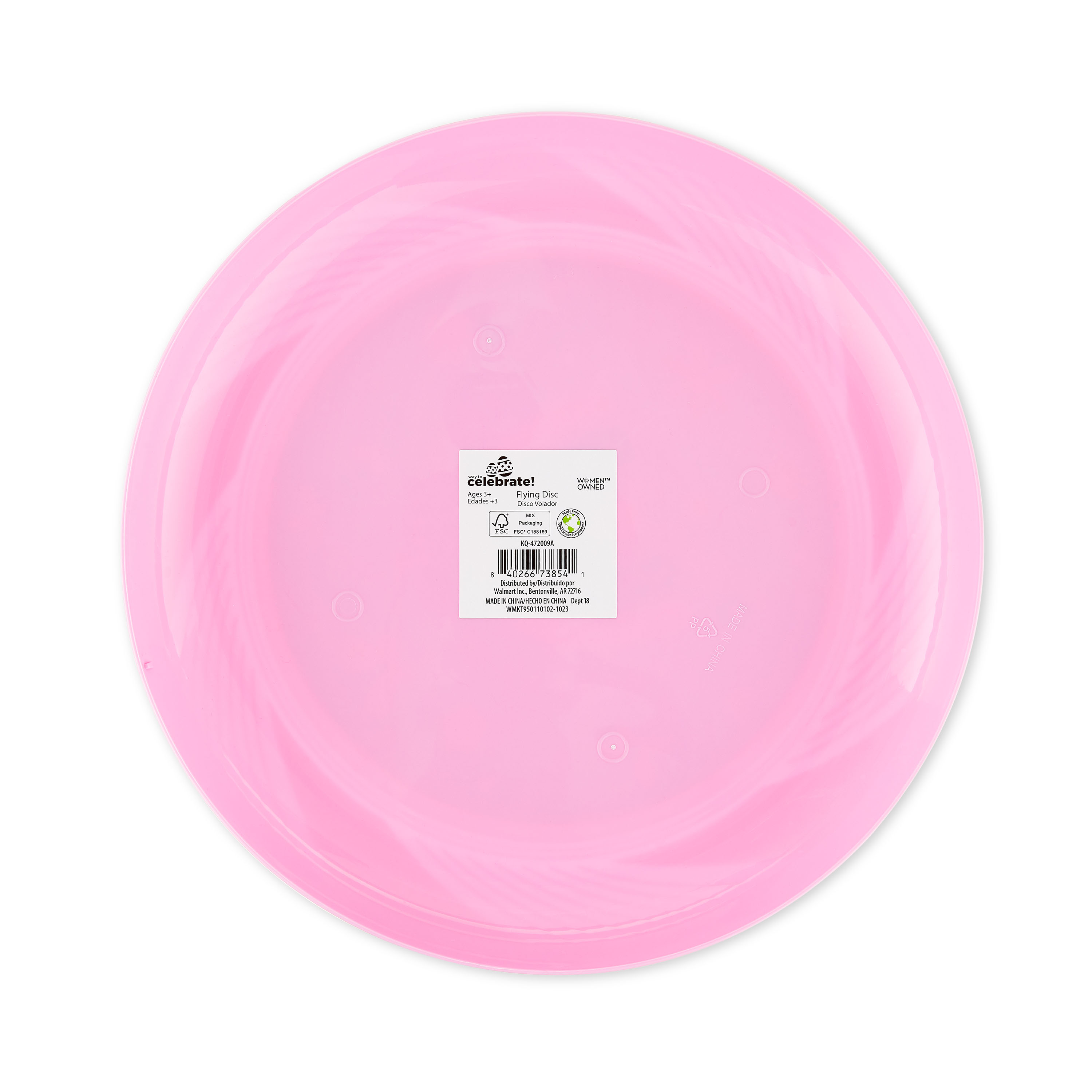 Easter Pink Rainbow Flying Disc, by Way To Celebrate - image 4 of 6