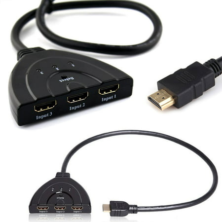 3 Port HDMI Splitter Cable 1080p Multi Switch Switcher HUB Box LCD HDTV PS3 (Best Hdmi Switch Box)