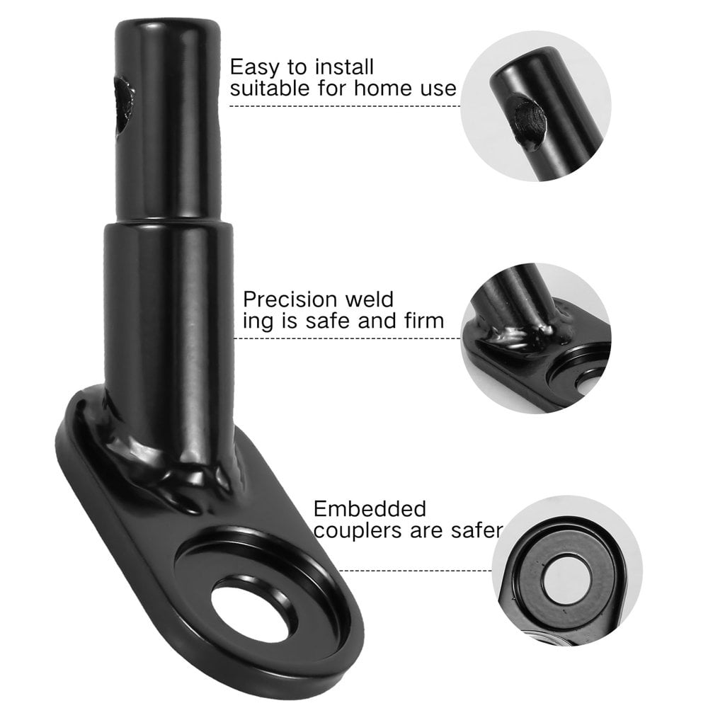 2Pcs Bike Trailer Coupler Kit Stainless Steel Bike Trailer Hitch Connector Heavy Duty Bicycle Coupler Attachment Sturdy Bicycle Trailer Coupler for