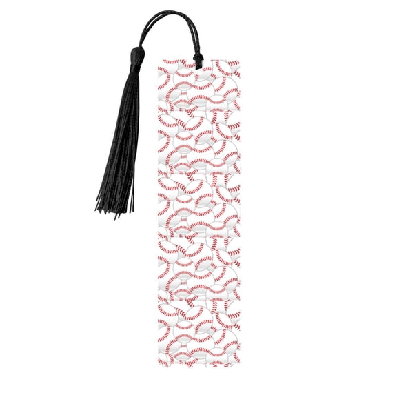 Kdxio Baseballs Print Metal Tassel Bookmarks,Perfect Gift for Art Lovers and Bookworms Metal Bookmarks for Women