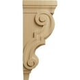 thumbnail image 3 of Ekena Millwork 6"W x 7 1/2"D x 18"H Extra Large Traditional Wood Corbel, Cherry, 3 of 4