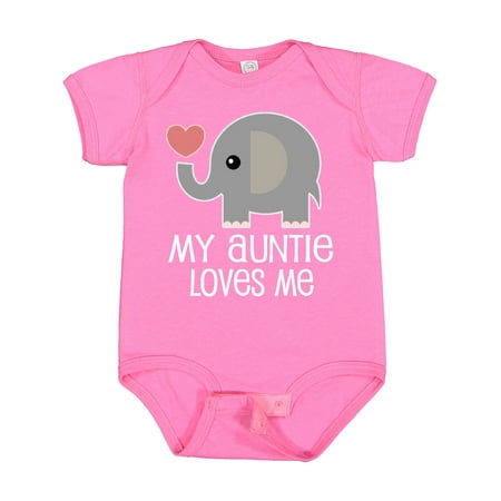

Inktastic My Auntie Loves Me Niece Gift Baby Boy or Baby Girl Bodysuit