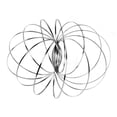 thumbnail image 4 of 3D-Shaped Flow Ring Kinetic Spring Toy 3D Sculpture Ring Magic Ring 5.1" - LIVINGbasics, 4 of 7