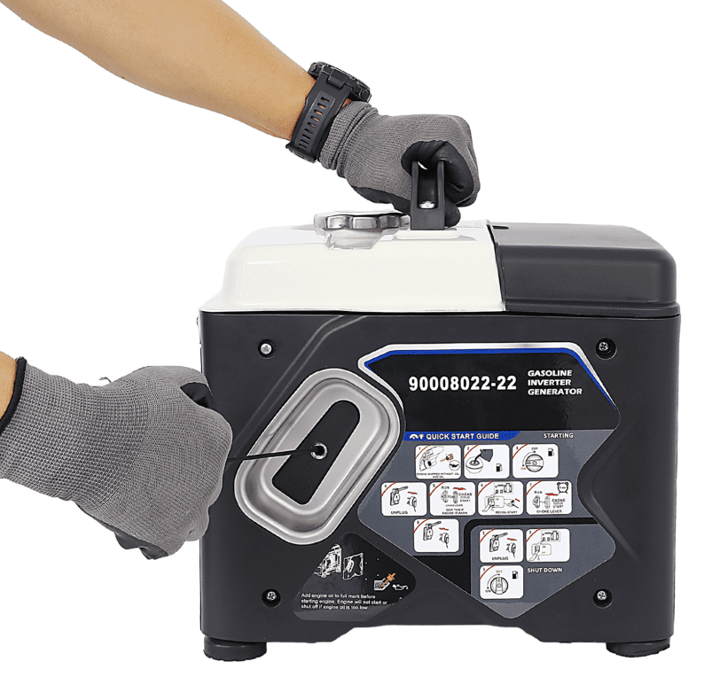 Portable Inverter Generator 1200W ultra-quiet gas engine EPA Compliant Eco-Mode