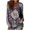#069-Multicolor, variant on YUNAFFT Elegant Vintage Print Loose Fit V-Neck Long Sleeve Blouse for Women with Comfortable Stretch Casual Everyday Top