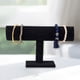 thumbnail image 1 of Soporte de exhibición de joyería de barra en T, soporte de brazalete con Base de madera, organización de joyería, estante de almacenamiento de pulsera Negro Yinane expositor de joyas, 1 of 8