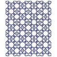 thumbnail image 3 of SAFAVIEH Dhurries Toria Geometric Wool Area Rug, Ivory/Purple, 4' x 6', 3 of 3