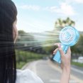 thumbnail image 4 of Holloyiver Portable Mini Handheld Fan, USB Rechargeable Small Pocket Fan, 3 Speeds Personal Small Hand Fan for Travel/Summer/Concerts/Lash, Gifts for Women (Blue), 4 of 4