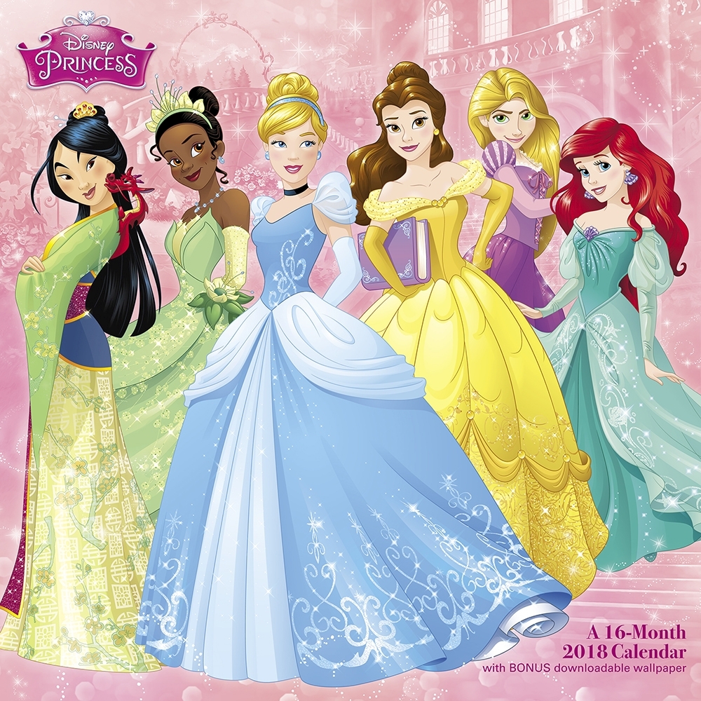 Disney Princess Wall Calendar Disney Princess By ACCO Brands Walmart Walmart