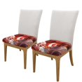 thumbnail image 2 of Sigee Red Leaf Flame Fox for High Stretch Fabric Furniture Protector,Stretch Couch Cushion Slipcovers-Two Pieces, 2 of 7