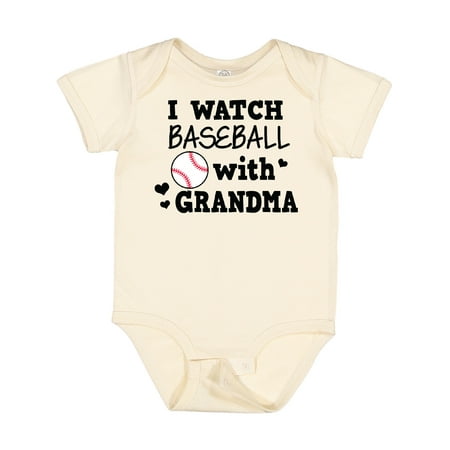 

Inktastic I Watch Baseball with My Grandma Gift Baby Boy Bodysuit