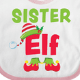 thumbnail image 4 of Inktastic Christmas Sister Elf Girls Baby Bib, 4 of 4