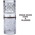 thumbnail image 5 of Organizador y almacenamiento para tazas de café, paquete de 3, organizador de estantes para gabinetes de cocina, pieza de almacenamiento para gabinetes y despensas para tazas de té y café, dispositivo, 5 of 5