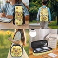 thumbnail image 3 of Bulopur Toddler Girls 17 Inch Backpack Set of 4, Yellow Sunflower Capybara Print School Bookbag with Full Accessories: Lunch Box, Water Bottle Holder, Pencil Case for Preschool Daily Use, 3 of 8