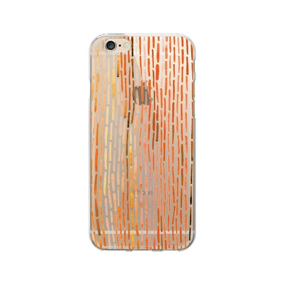 OTM Prints Clear Phone Case, Dashes Pumpkin - iPhone 6/6s/7/7s