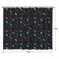 thumbnail image 5 of Colorful Dinosaurs Palms Stars Pattern Shower Curtain 84"x72" ,Bathroom Decorative Shower Curtains Set with 12 Hooks,Modern Waterproof Washable Shower Curtain, 5 of 6