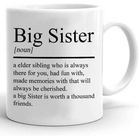 

Big Sister Definition Mug Sister Mug Gifts For Family For Sister Big Sister Definition Dictionary Gifts For Her