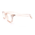 thumbnail image 6 of Classic Narrow Rectangle Horn Rim Blue Light Filter Computer Glasses [Peach], 6 of 8