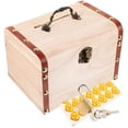 thumbnail image 4 of Shisuyan 1Pc Wooden Coin Case Change Case Wood Coin Box Piggy Bank for Kids Children, 4 of 9