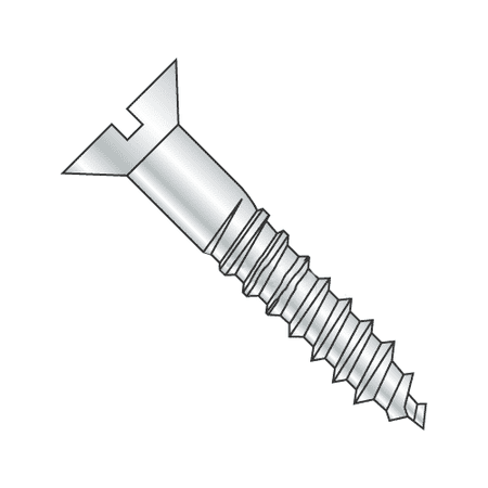 

#8 x 1 3/4 Wood Screws / Slotted / Flat Head / Steel / Zinc Plating (Quantity: 2000 pcs)