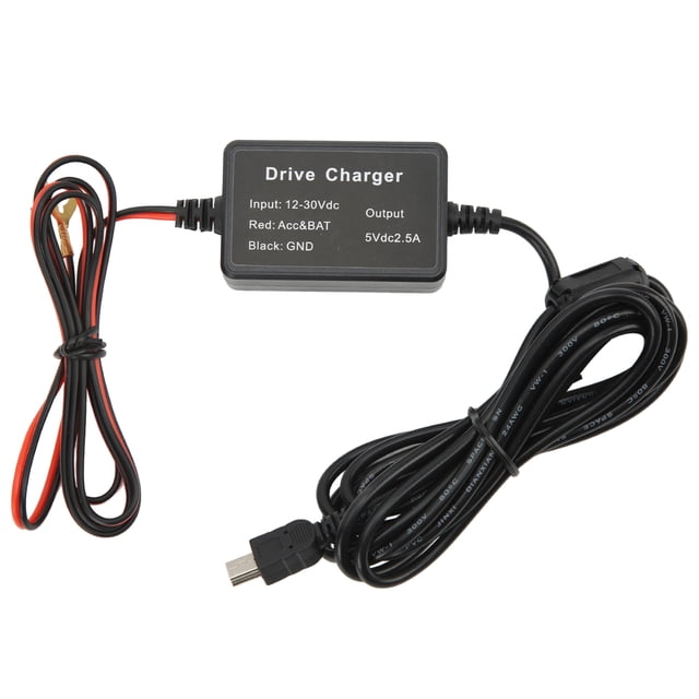 Kit de cableado de cámara de tablero cámara de tablero de vigilancia las 24 horas 12 V-30 V a 5 V para navegador GPS ANGGREK Otros