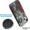 thumbnail image 4 of Casely iPhone 15 Case | Forever Grateful | Grateful Dead Skeleton Floral | Bold Case | Compatible with MagSafe, 4 of 9