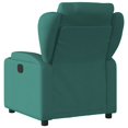 thumbnail image 2 of vidaXL Electric Massage Recliner Chair Dark Green Fabric, 2 of 9