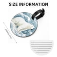 thumbnail image 5 of Polar Bear 2pcs PU Leather Round Bag Tags Suitcase Handbag Tags with Privacy Cover and Name ID Tag for Travel Luggage, Handbags, Backpacks, School Bags, 5 of 6