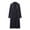 3-Dark Blue, variant on Mens Bathrobe Men's Solid Long Towl Robe Long Sleeved Fall Smooth Cardigan Gown Bathrobe Mens Bath Robe Black XXL