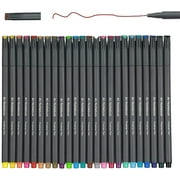 Fineliner Color Pens Set, 0.38mm Fine Tip Pens, Porous Fine Point Makers Drawing Pen, Perfect for Writing in Bullet