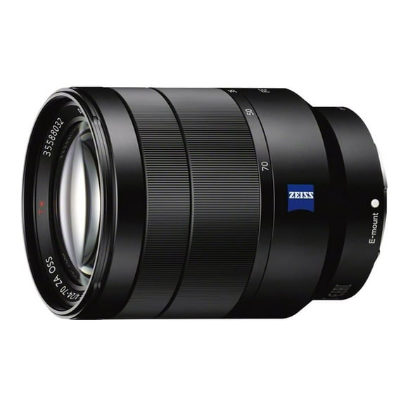 Sony SEL2470Z - Zoom lens - 24 mm - 70 mm - f/4.0 Vario-Tessar T* FE ZA OSS - Sony E-mount - for Cinema Line; a VLOGCAM; a1; a6700; a7 IV; a7C; a7C II; a7CR; a7R V; a7s III; a9 II; a9 III