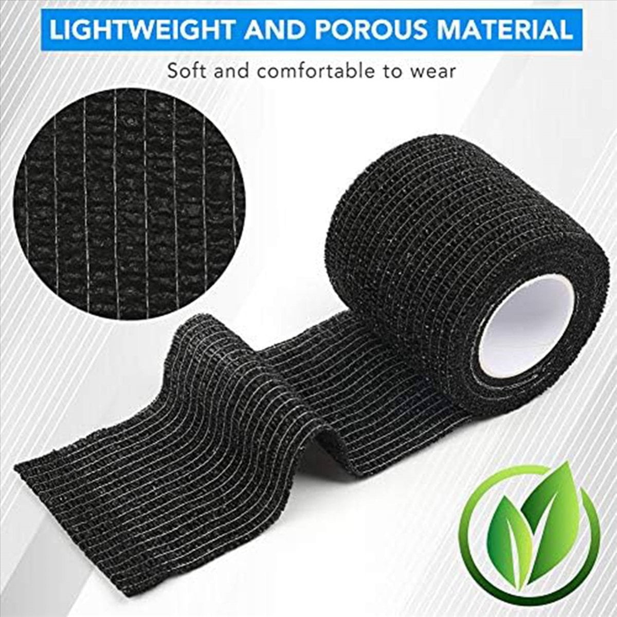 42Pcs Adhesive Bandage Wrap Breathable Cohesive Tape, Non Woven FirstAid Tape for Ankle Sprains & Swelling
