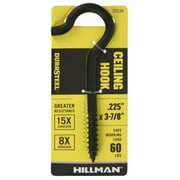 Hillman Black Coated Ceiling Hook Size, .225 in. x 3-7/8 in., 320124
