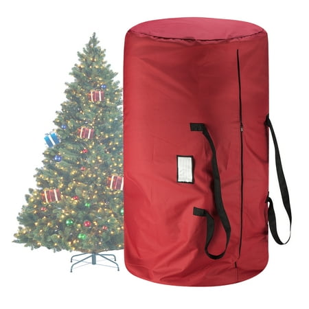 Tiny Tim Totes Red Canvas Christmas Tree Storage Bag, Large For 9 Foot