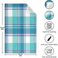 thumbnail image 3 of SKYSONIC 6 Pack Blue and Green Grid Kitchen Towels Soft Highly Absorbent Dish Towels Reusable Tea Towels Set 28 x 18 Inch, 3 of 7